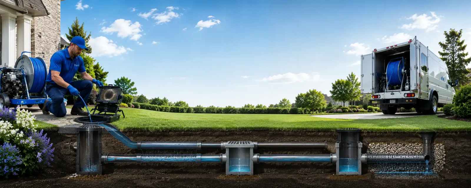 Outdoor drain cleaning information for Newburg, PA